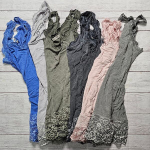 Tredy medium lacy camisole bundle of 6